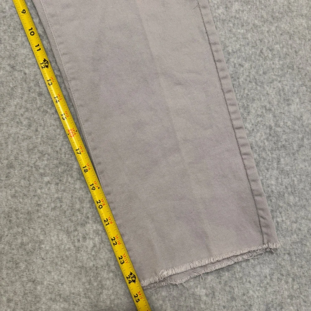 Kensie Vintage Luxe The Slim Jeans Purple Grey Raw Hem Straight Leg Womens 12/31